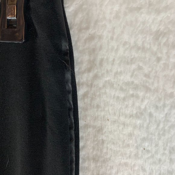 Max Studio Leggings Women's Medium Black Stretch Elastic Waist High Rise‎ 7885 - Picture 3 of 8